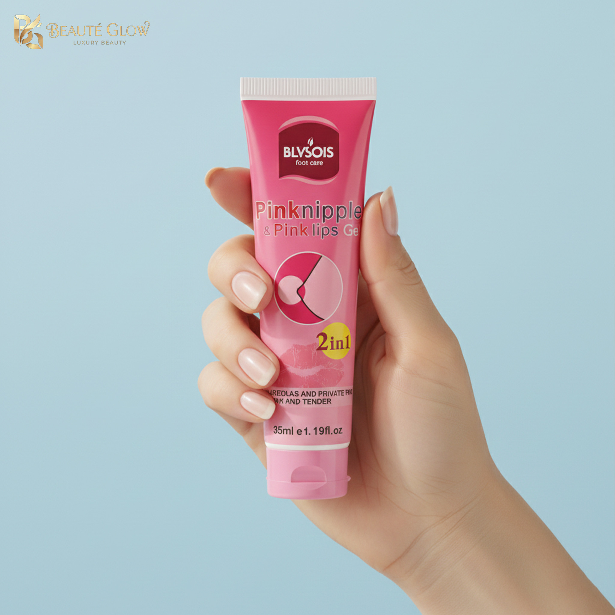 Blvsois 2-in-1 Pink Nipple & Pink Lips Brightening Gel (35ml) – For Soft, Pink & Radiant Skin
