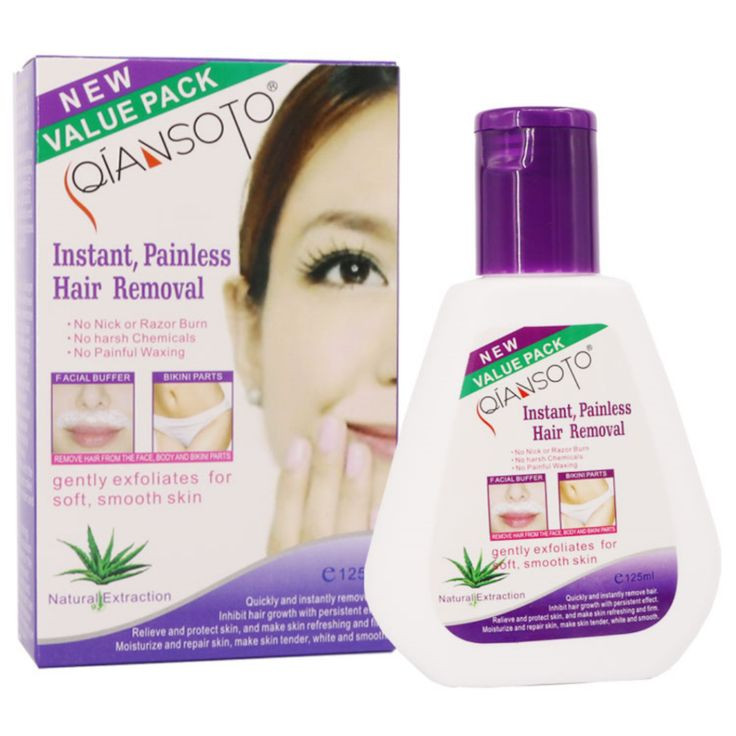 Qiansoto Instant, Painless Hair Removal Cream | Gentle Exfoliator for Smooth Skin-125ml