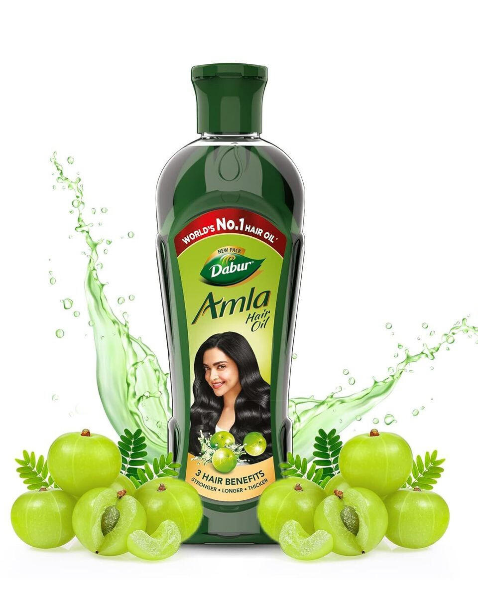 Dabur Amla Hair Oil for Stronger, india, Longer & Thicker Hair - 275ml (Natural Gooseberry Goodness)