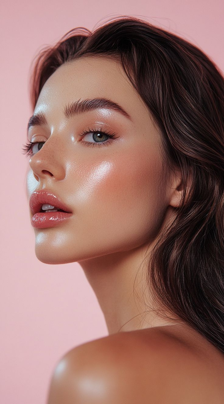 4-in-1 Shimmering Highlighter Palette - Golden and Pink Tones