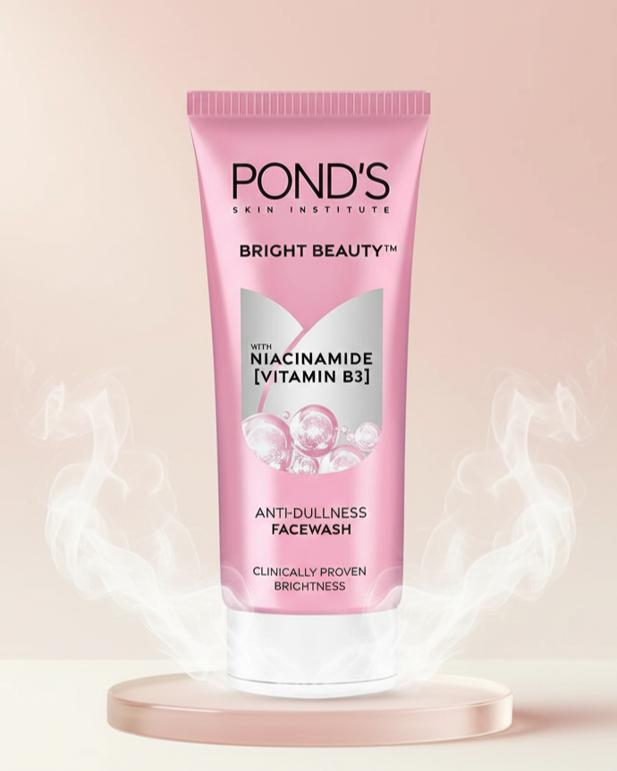 Pond's Bright Beauty Anti-Dullness Facewash with Niacinamide [Vitamin B3]-100g