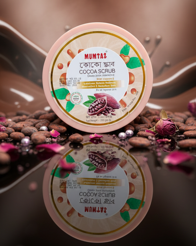 Mumtaz Cocoa Scrub - Deep Exfoliating & Skin Brightening (250g)