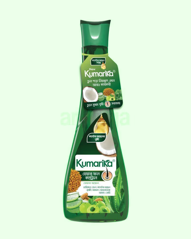 Kumarika Hair Fall Control Hair Oil - 100% Herbal Nourishment for Stronger Hair-120ml
