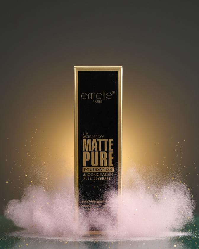 Emelie Paris 24h Waterproof Matte Pure Foundation & Concealer - Full Coverage