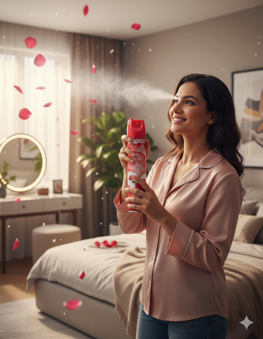 Papoo Eco Fresh Air Freshner - Rose Fragrance (200ml)