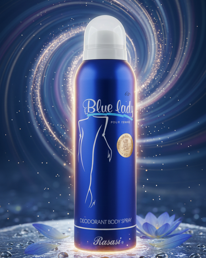 Rasasi Blue Lady Deodorant Body Spray for Women - 200ml