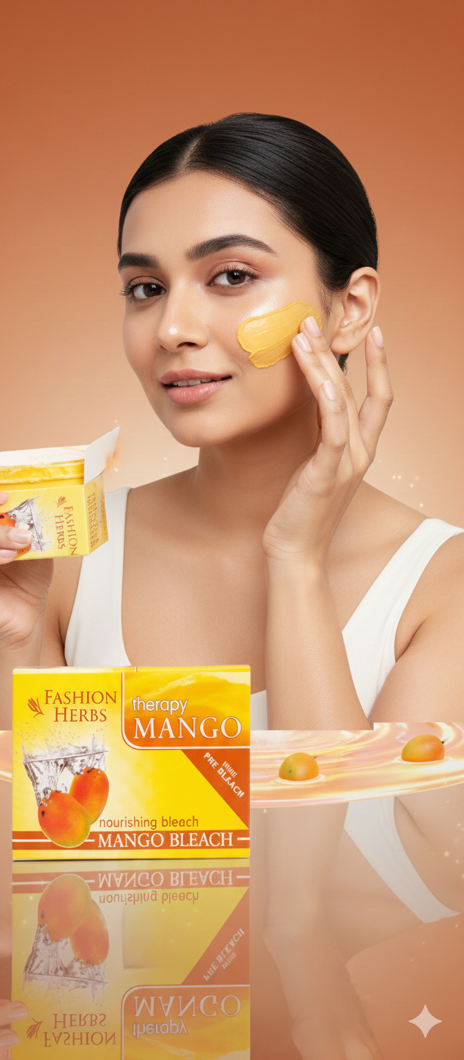 Fashion Herbs Therapy Mango Nourishing Bleach with Pre-Bleach – 250g