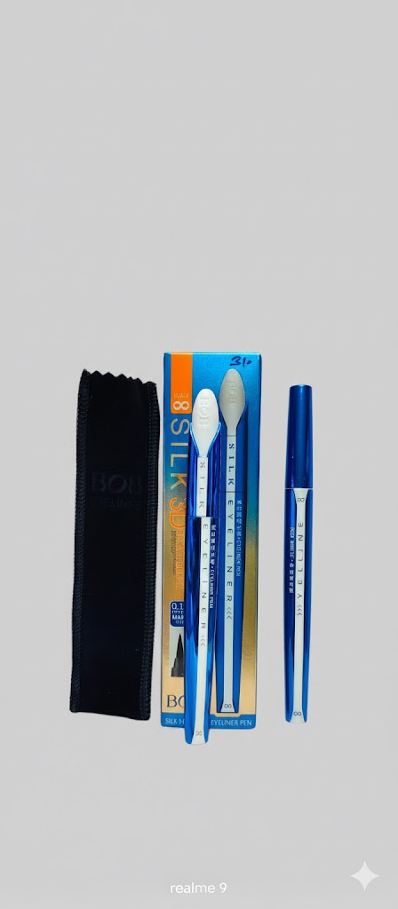 BOB Silk 3D Eyeliner Pen - দীর্ঘস্থায়ী, কালো এবং ওয়াটারপ্রুফ