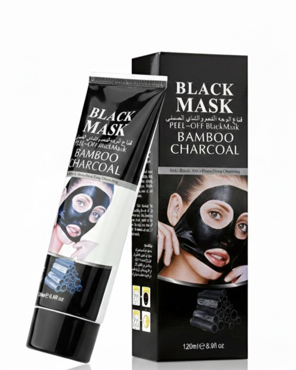 Bamboo Charcoal Peel-Off Black Mask - Deep Pore Cleansing & Blackhead Remover (120ml)
