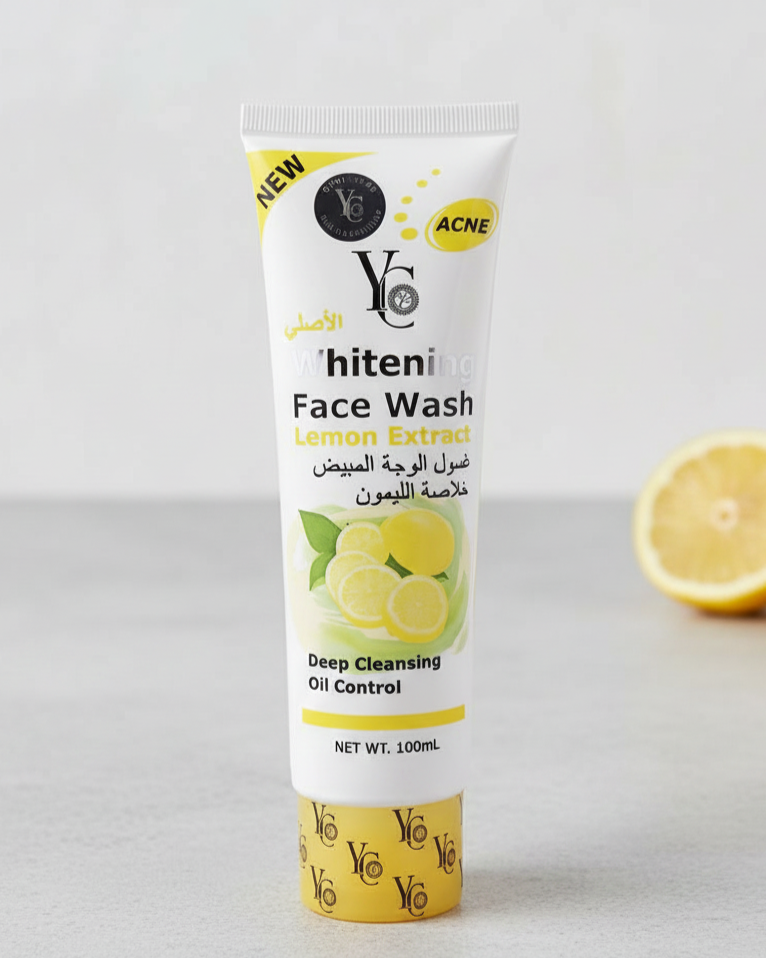 YC Whitening Face Wash with Lemon Extract | ডিপ ক্লিনজিং অয়েল কন্ট্রোল (১০০ml)
