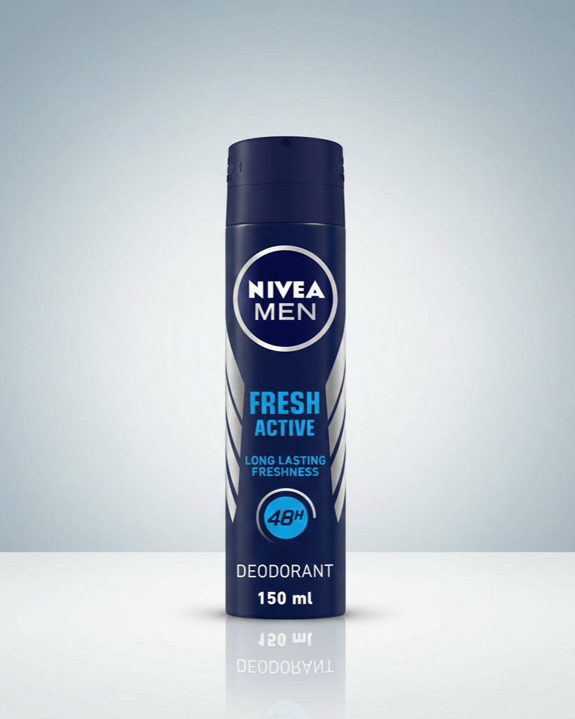 NIVEA MEN ফ্রেশ অ্যাক্টিভ ডিওডোরেন্ট - 48H লং লাস্টিং ফ্রেশনেস - 150 ml