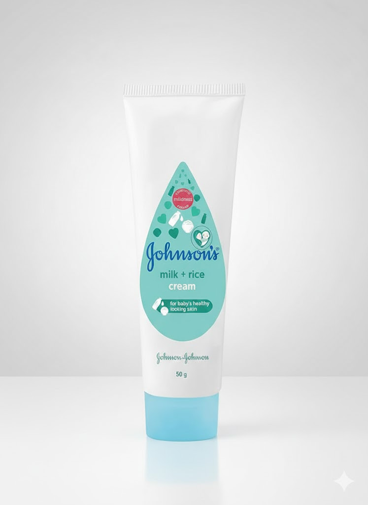 Johnson's Milk + Rice Cream (50g) | দুধ ও চালের নির্যাসে শিশুর সুস্থ-সুন্দর ত্বক