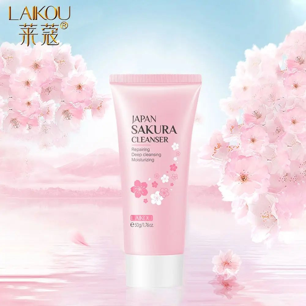 Japan Sakura Cleanser | ডিপ ক্লিনজিং, রিপেয়ারিং ও ময়েশ্চারাইজিং ফেসিয়াল ওয়াশ-100g