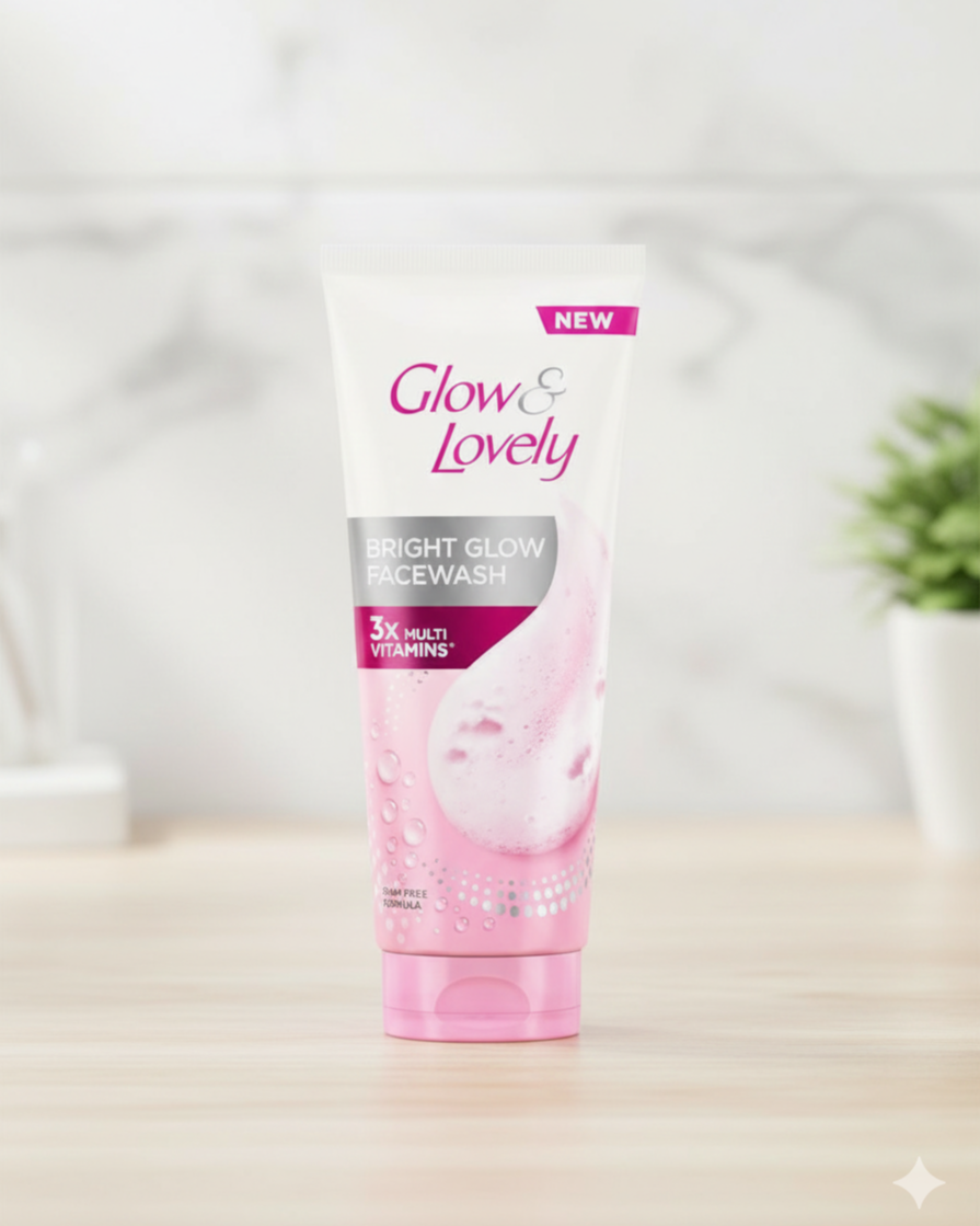 Glow & Lovely Bright Glow Face Wash - 3X-50g মাল্টি-ভিটামিন সমৃদ্ধ