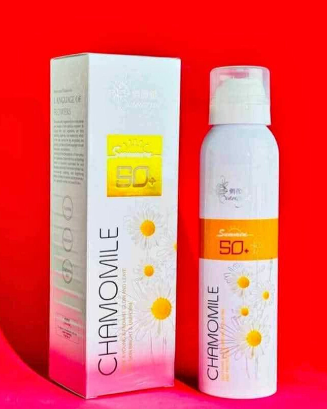 Chamomile Sunscreen Spray SPF 50+ | উচ্চ UV সুরক্ষা ও আরামদায়ক ফর্মুলা (High UV Protection)