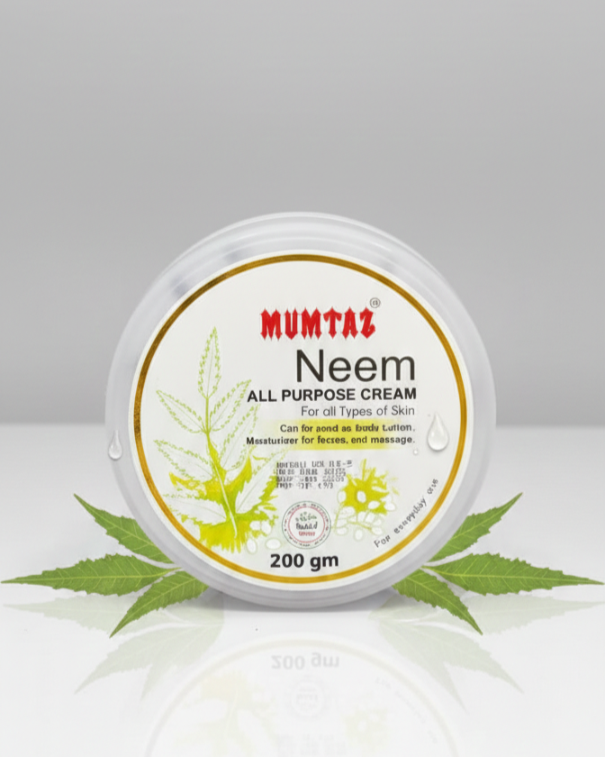 Mumtaz Neem All Purpose Cream - 200gm | Natural Purifying & Moisturizing Skin Care