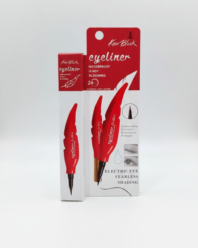 Long-Lasting Precision Liquid Eyeliner – Intense Black, Smudge-Proof & Waterproof