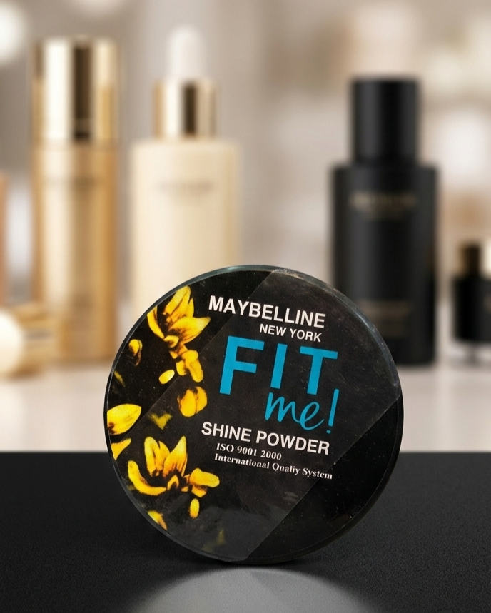 Maybelline New York Fit Me! Shine-Free Powder – Long-Lasting Matte Finish (Shade: Yellow/Natural)