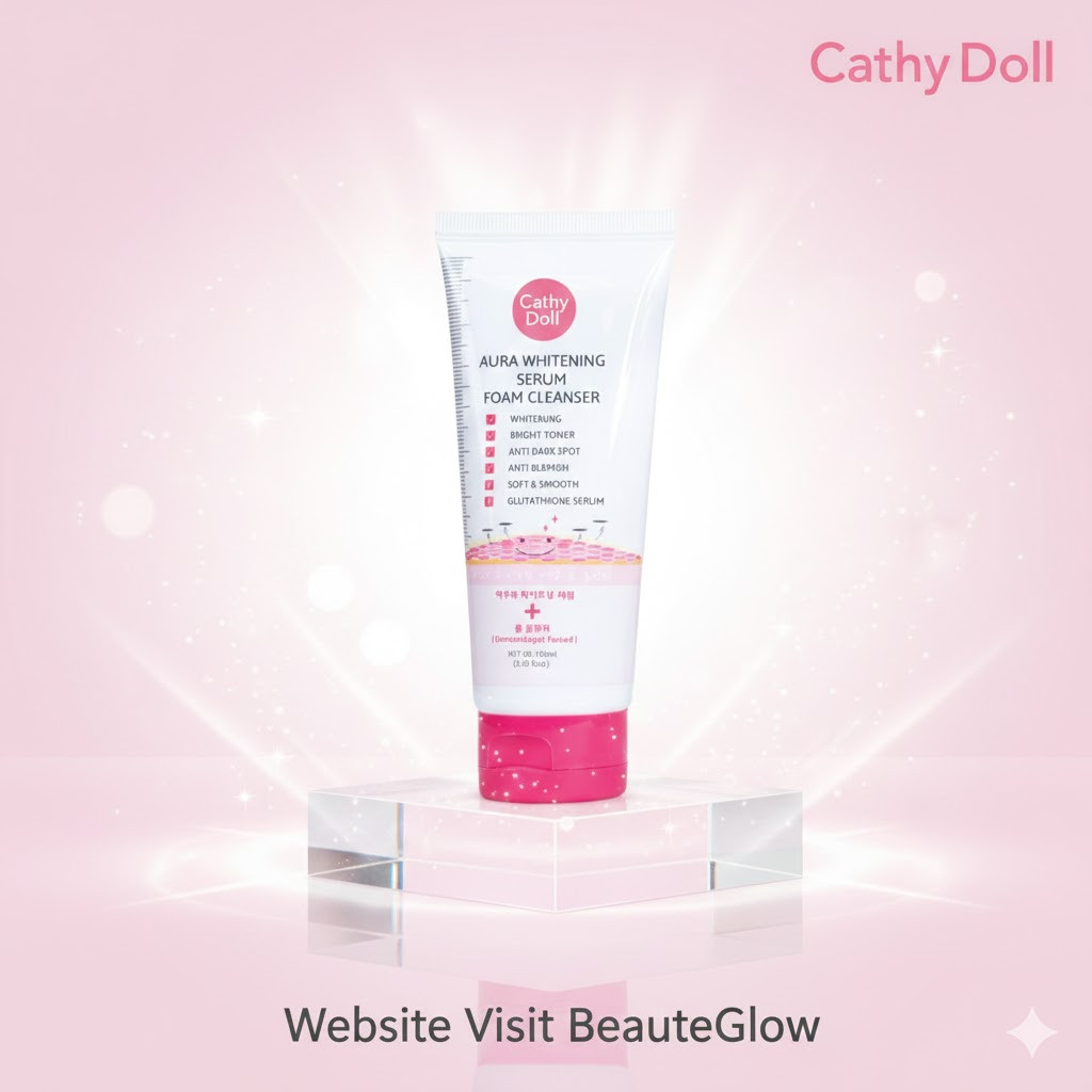 Cathy Doll Aura Whitening Serum Foam Cleanser | Brightening, Anti-Dark Spot & Anti-Blemish-100ml