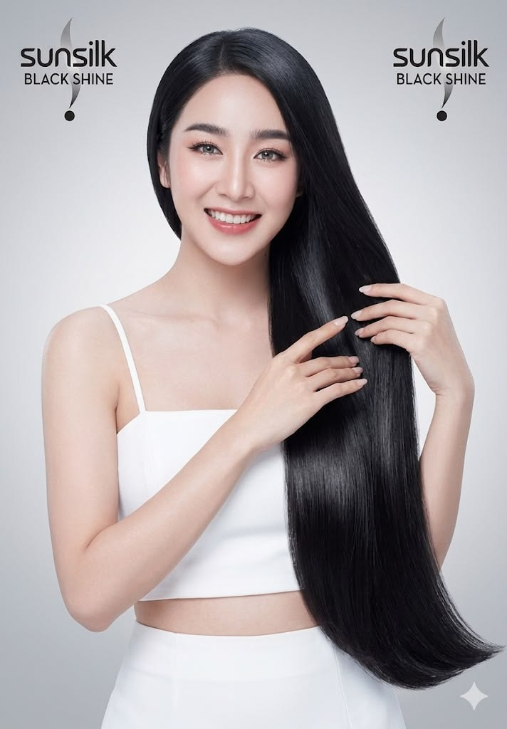 Sunsilk Co-Creations Stunning Black Shine Shampoo - 340ml