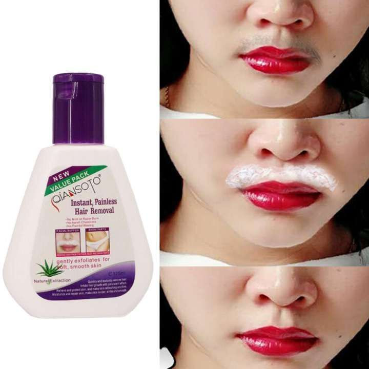 Qiansoto Instant, Painless Hair Removal Cream | Gentle Exfoliator for Smooth Skin-125ml
